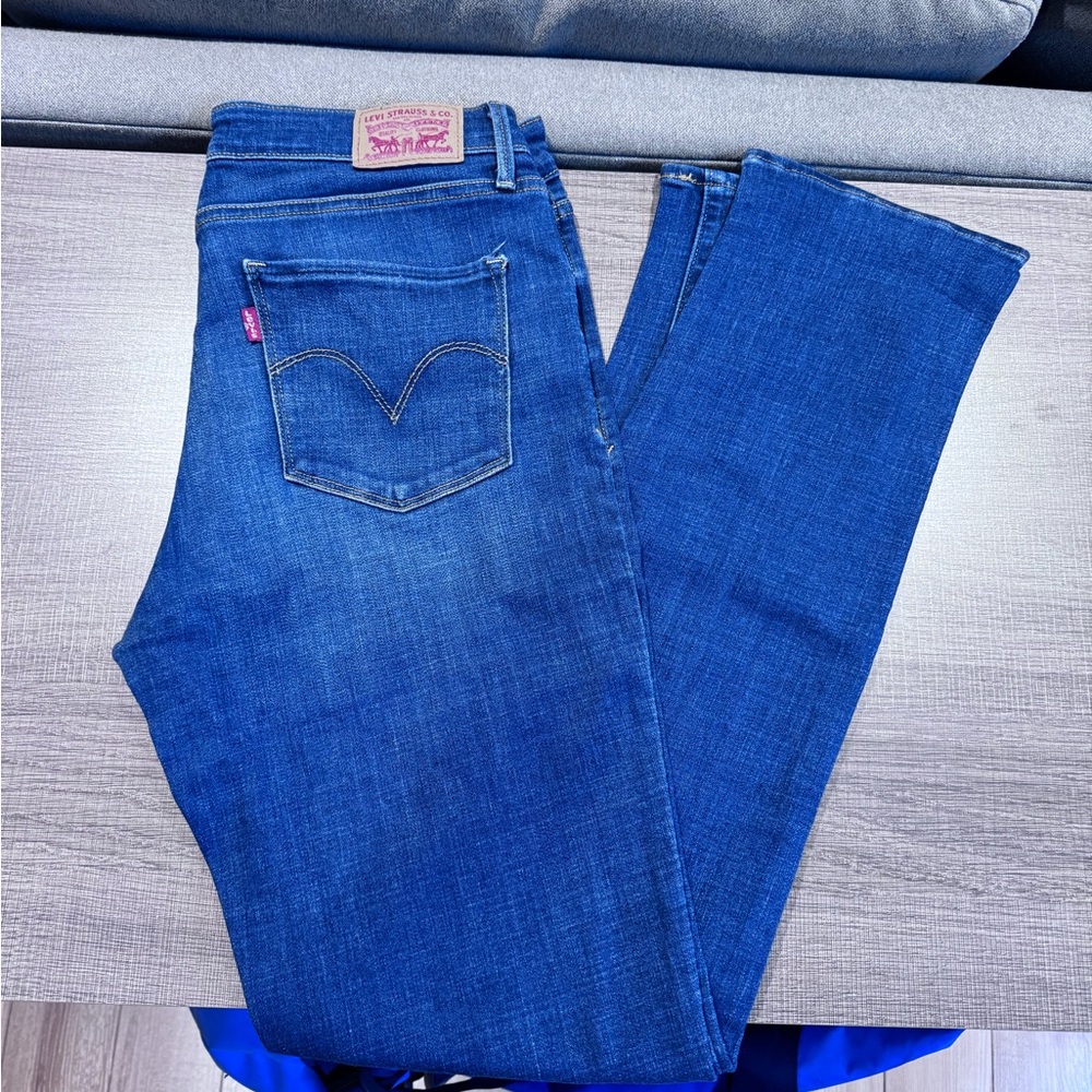 Levi's mid rise skinny jeans